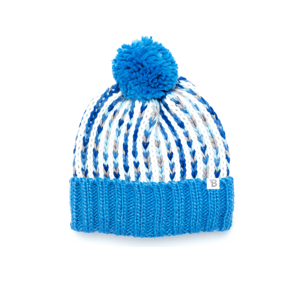 Blue Single Pom Pom Beanie Babiators Sunglasses