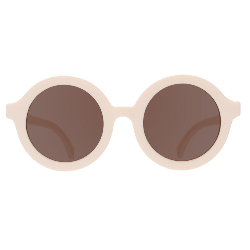 Cream Original Euro Round Baby Sunglasses Ages 0 10 Babiators Original Rounds Ages 6