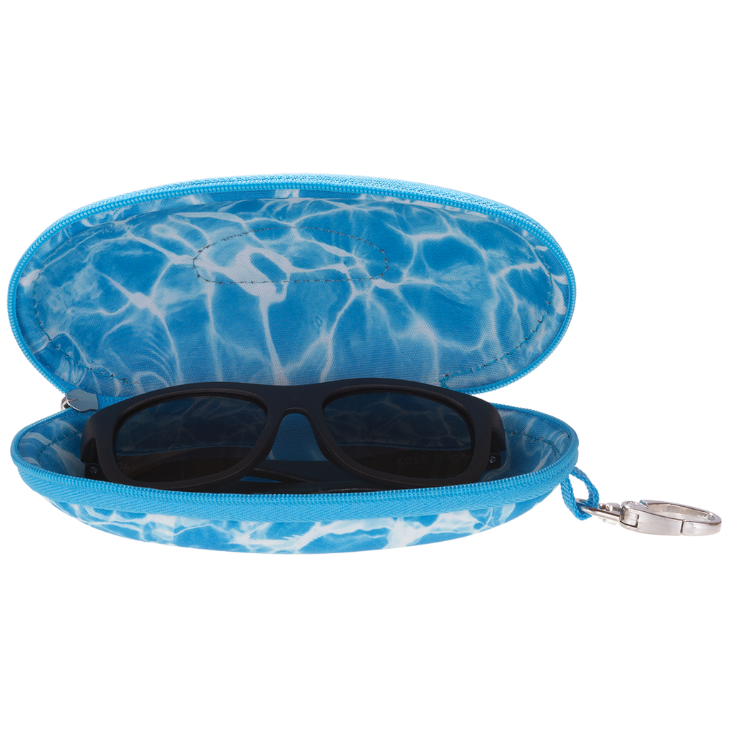 Blue glasses case sales