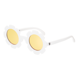 White Daisy Flower I Polarized Yellow Mirrored Lenses