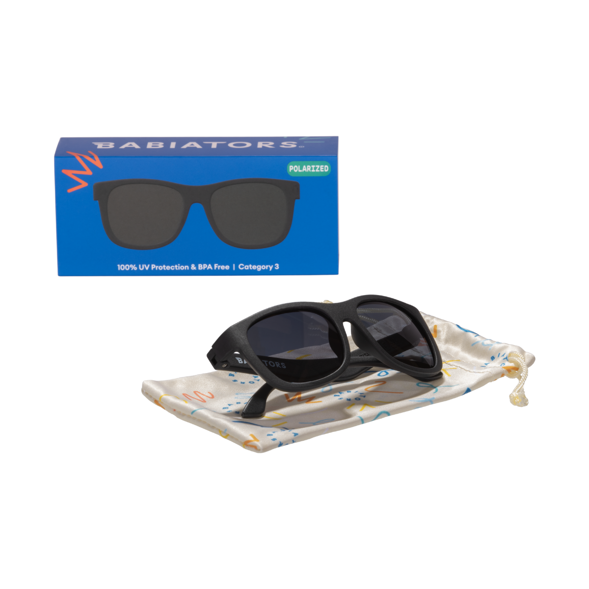 Jet Black Navigator | Smoke Polarized Lens