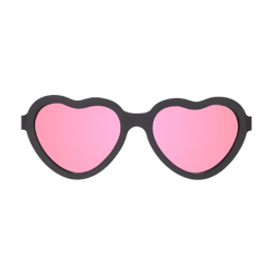 Jet Black | Pink Mirrored Lenses