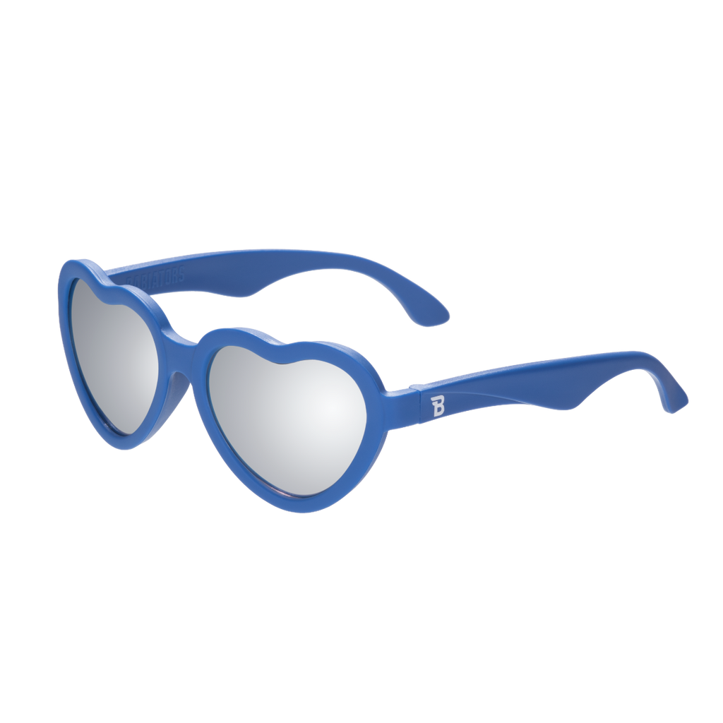 Good As Blue Heart | Silver Mirrored Lenses – Babiators Sunglasses