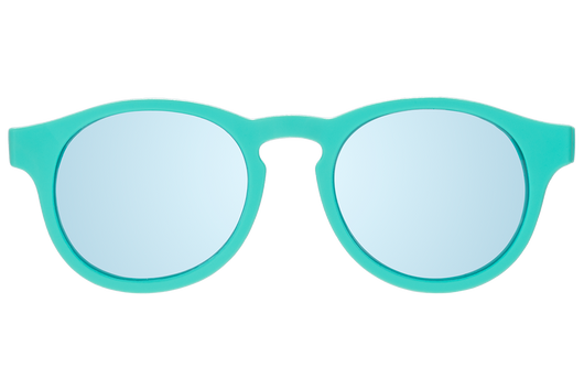 Polarized Turquoise Keyhole Baby Sunglasses / Mirrored Polarized Turquoise Lens -Baby Sunglasses / Ages 0 - 10 / Babiators, Polarized / Ages 0-2