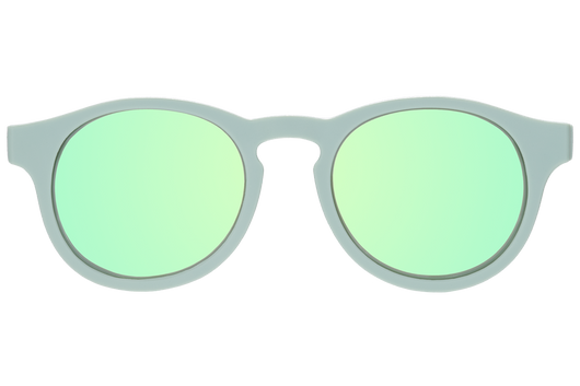 Seafoam Blue Keyhole  Seafoam Polarized Mirrored Lens – Babiators  Sunglasses