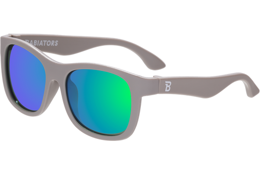 Graphite Gray Polarized Navigator  Green Mirrored Lens – Babiators  Sunglasses